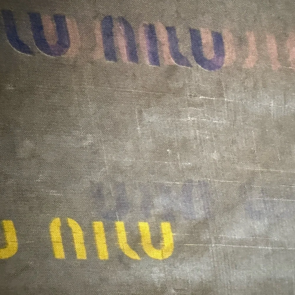 MIU MIU Multicolor Graphic Scarf